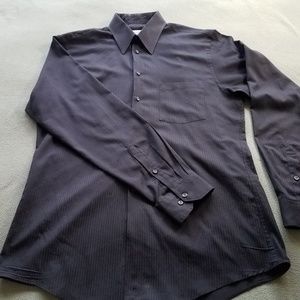 Subtle, black striped shirt